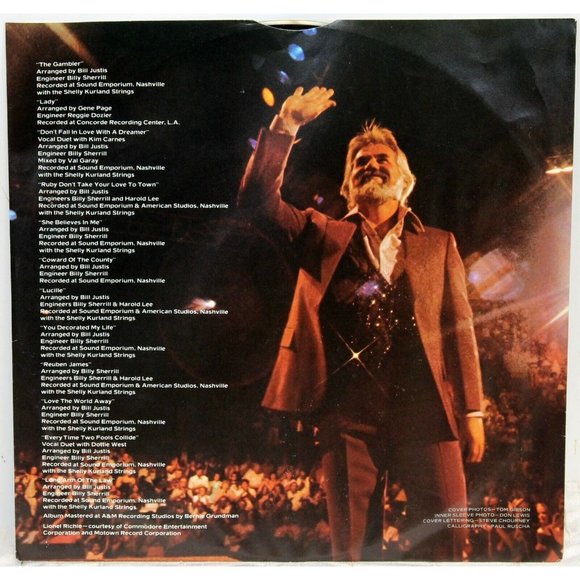 Vtg 1980 Kenny Rogers Greatest Hits LP Vinyl Record - Picture 5 of 6